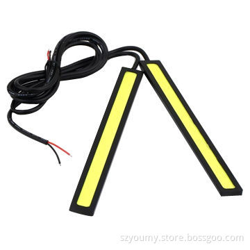 Ultra Bright 12V 12W Daytime Running Lights, 14cm Length, One Year Warranty
